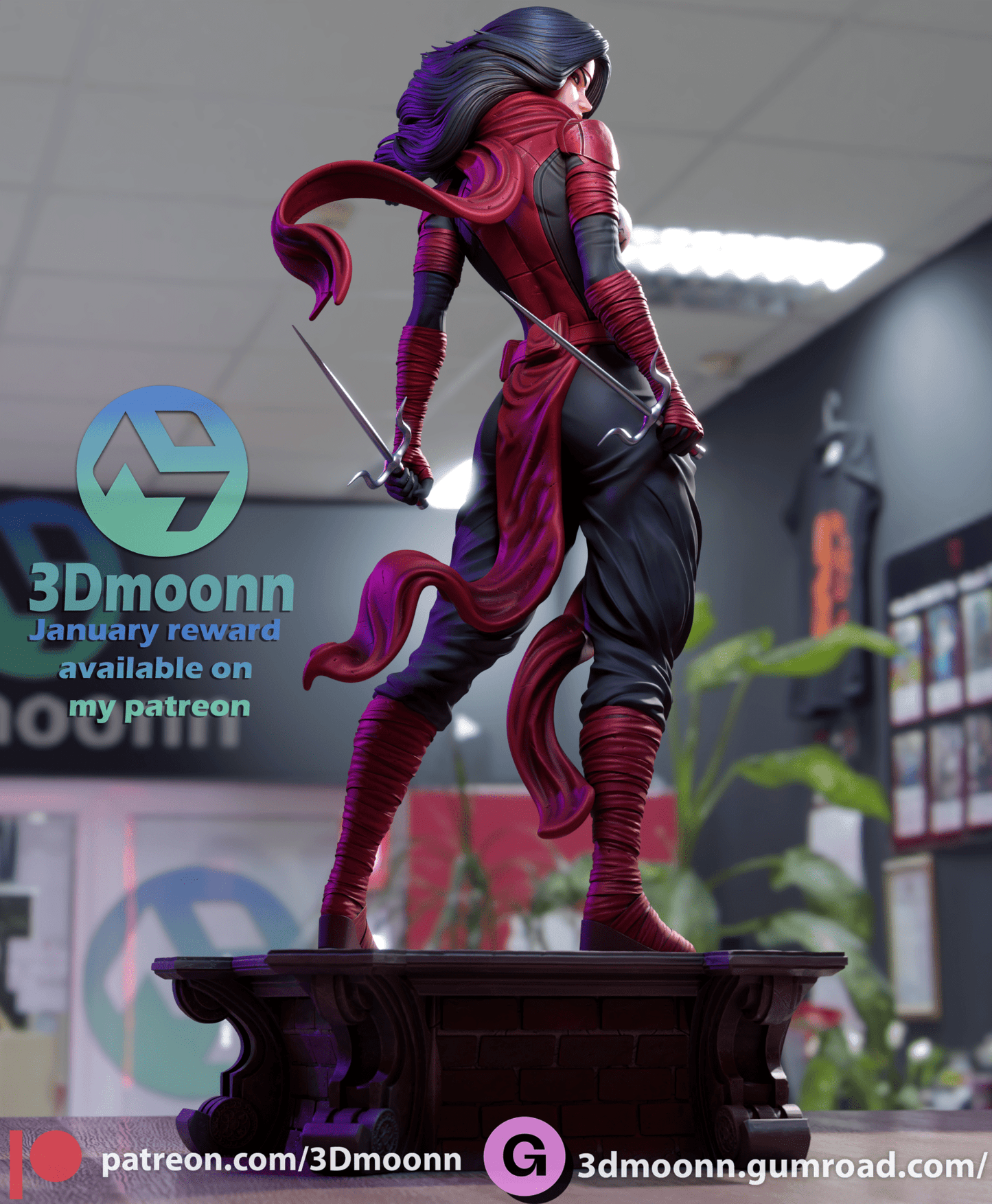 Elektra - 3DMoonn - Dark Forge Arts