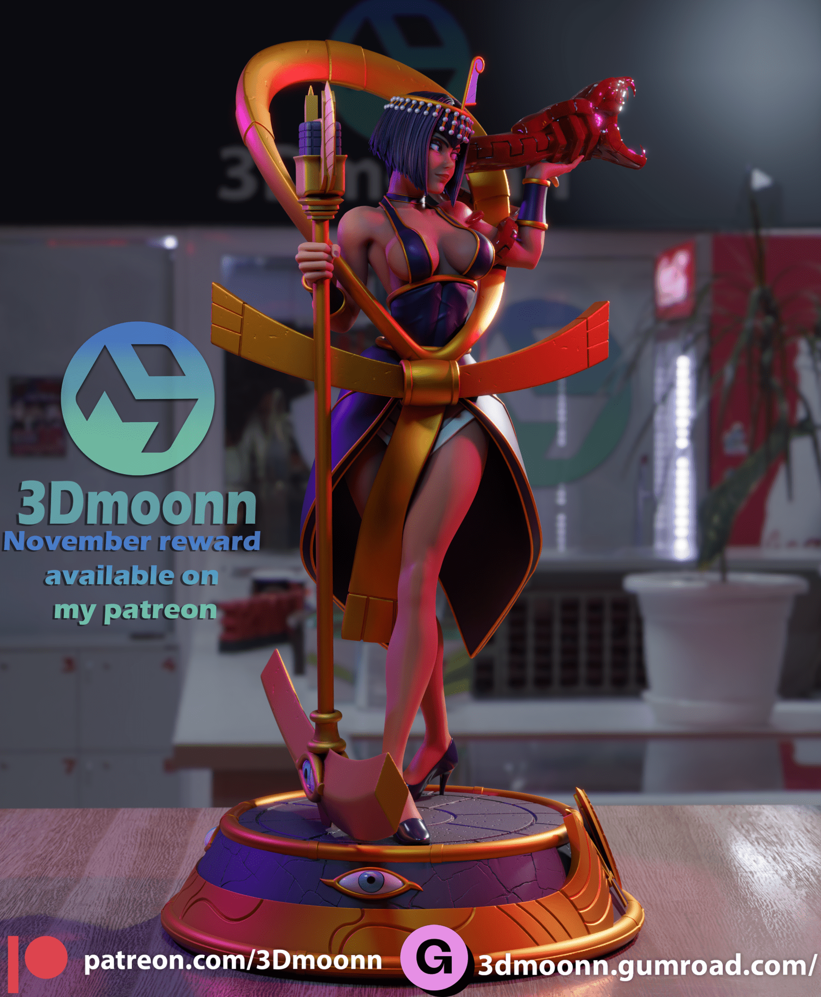 Eliza Skullgirls - 3DMoonn - Dark Forge Arts