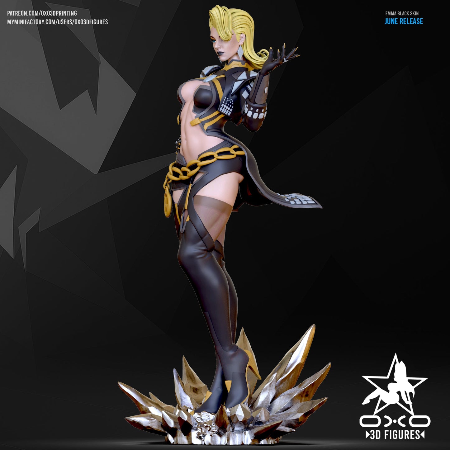 Emma Frost - OXO3D - Dark Forge Arts