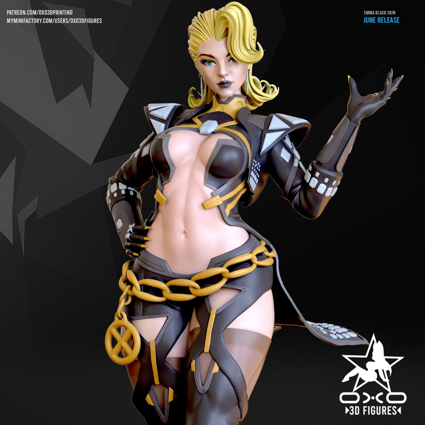 Emma Frost - OXO3D - Dark Forge Arts