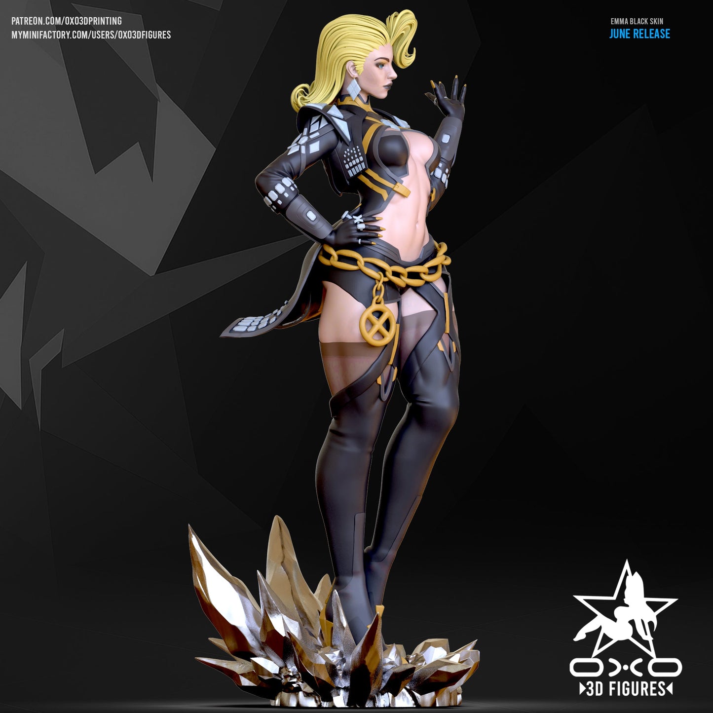 Emma Frost - OXO3D - Dark Forge Arts