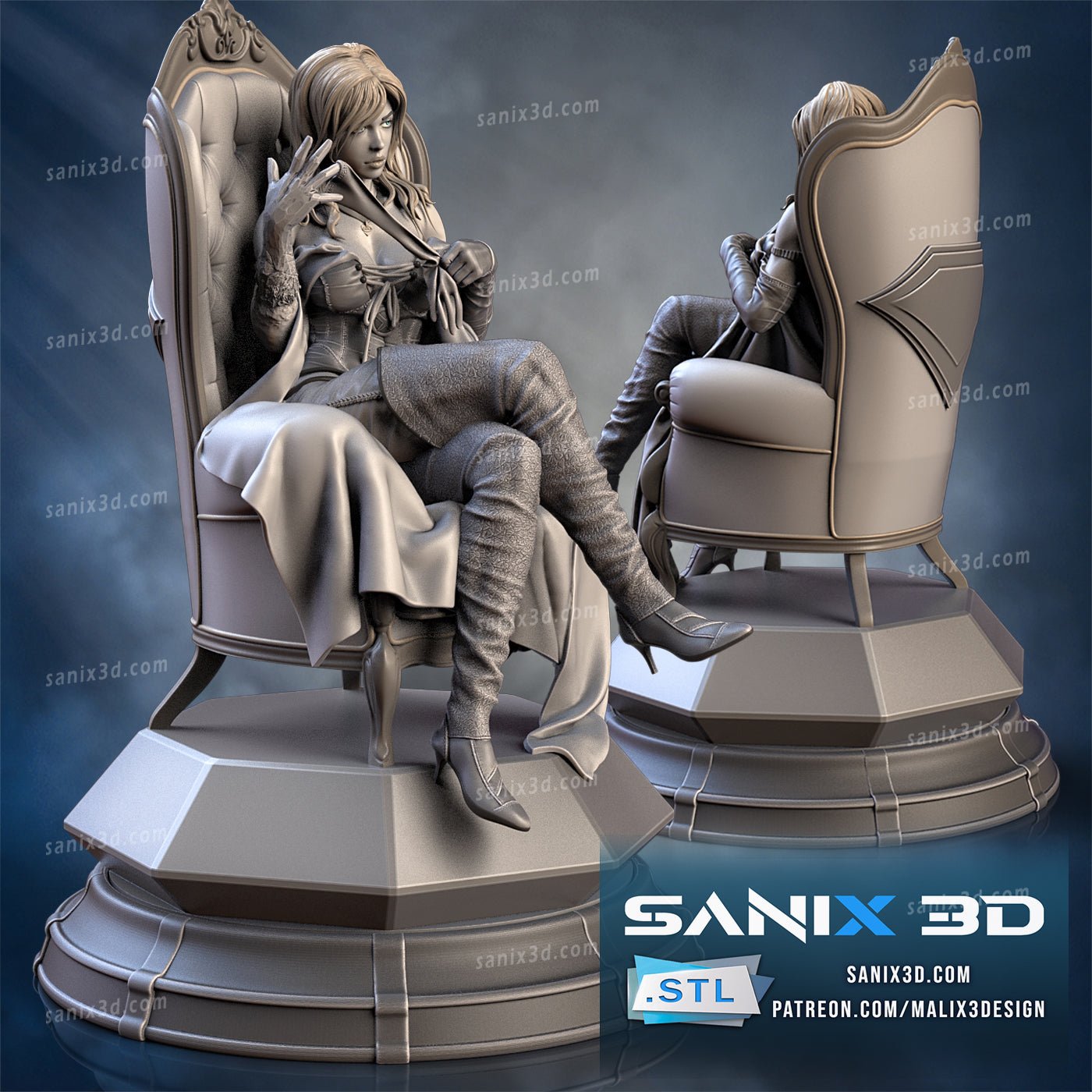 Emma Frost - Sanix3D - Dark Forge Arts