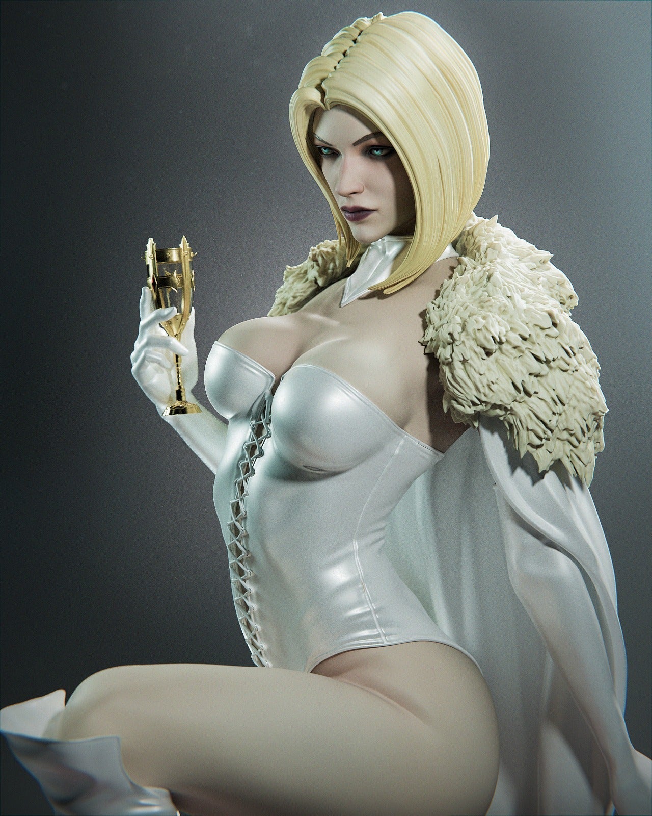 Emma Frost v1 - CA 3D Studios - Dark Forge Arts
