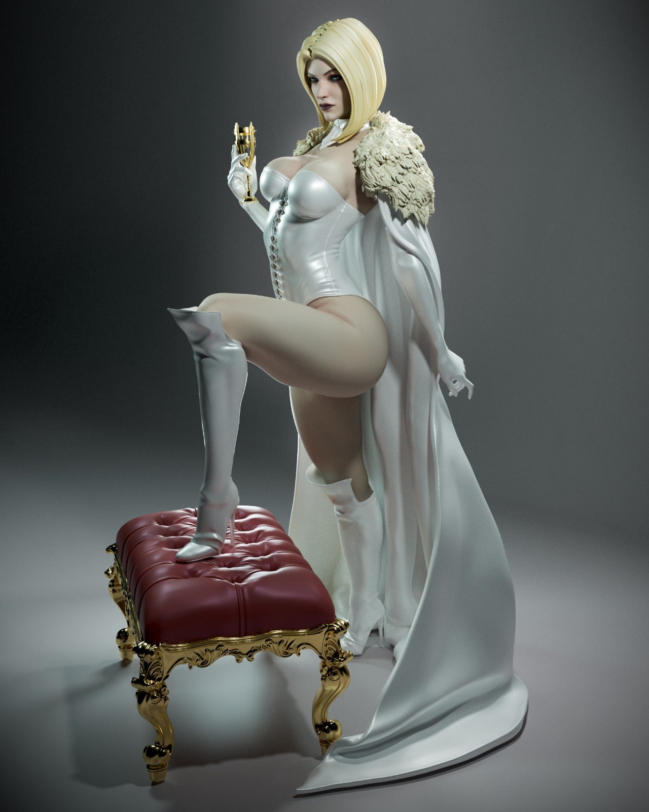 Emma Frost v1 - CA 3D Studios - Dark Forge Arts