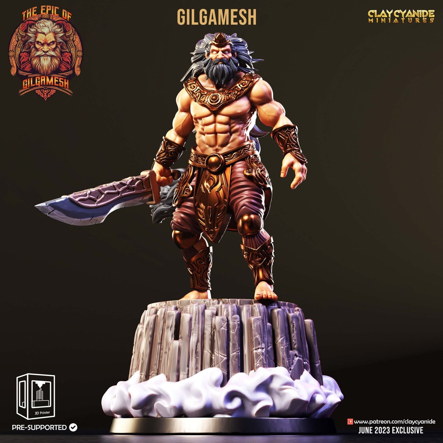 Epic of Gilgamesh - ClayCyanide - Dark Forge Arts