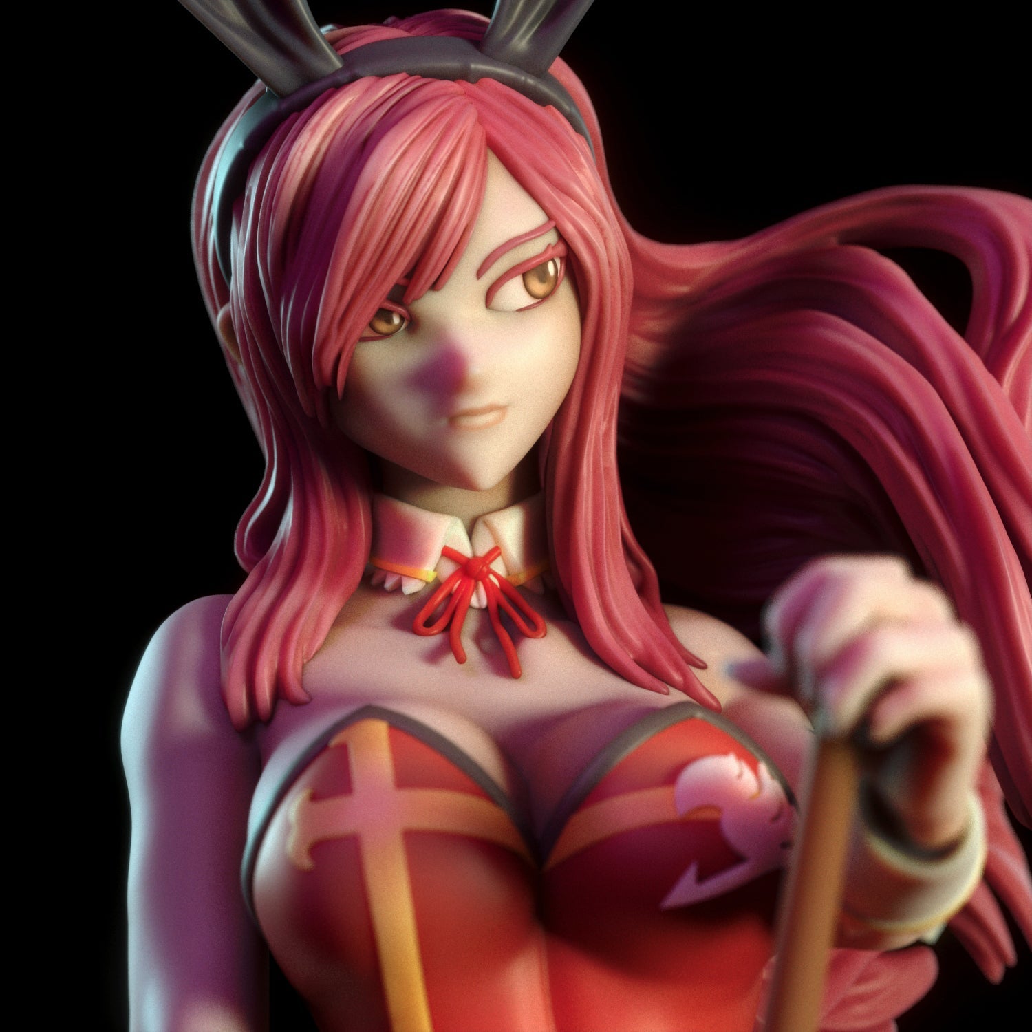 Erza Scarlet Bunny - Torrida Minis - Dark Forge Arts