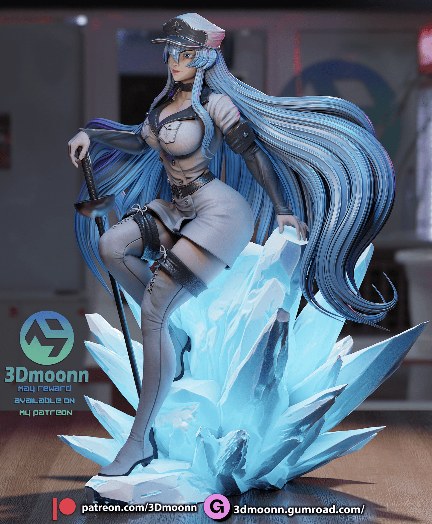 Esdeath - 3DMoonn - Dark Forge Arts