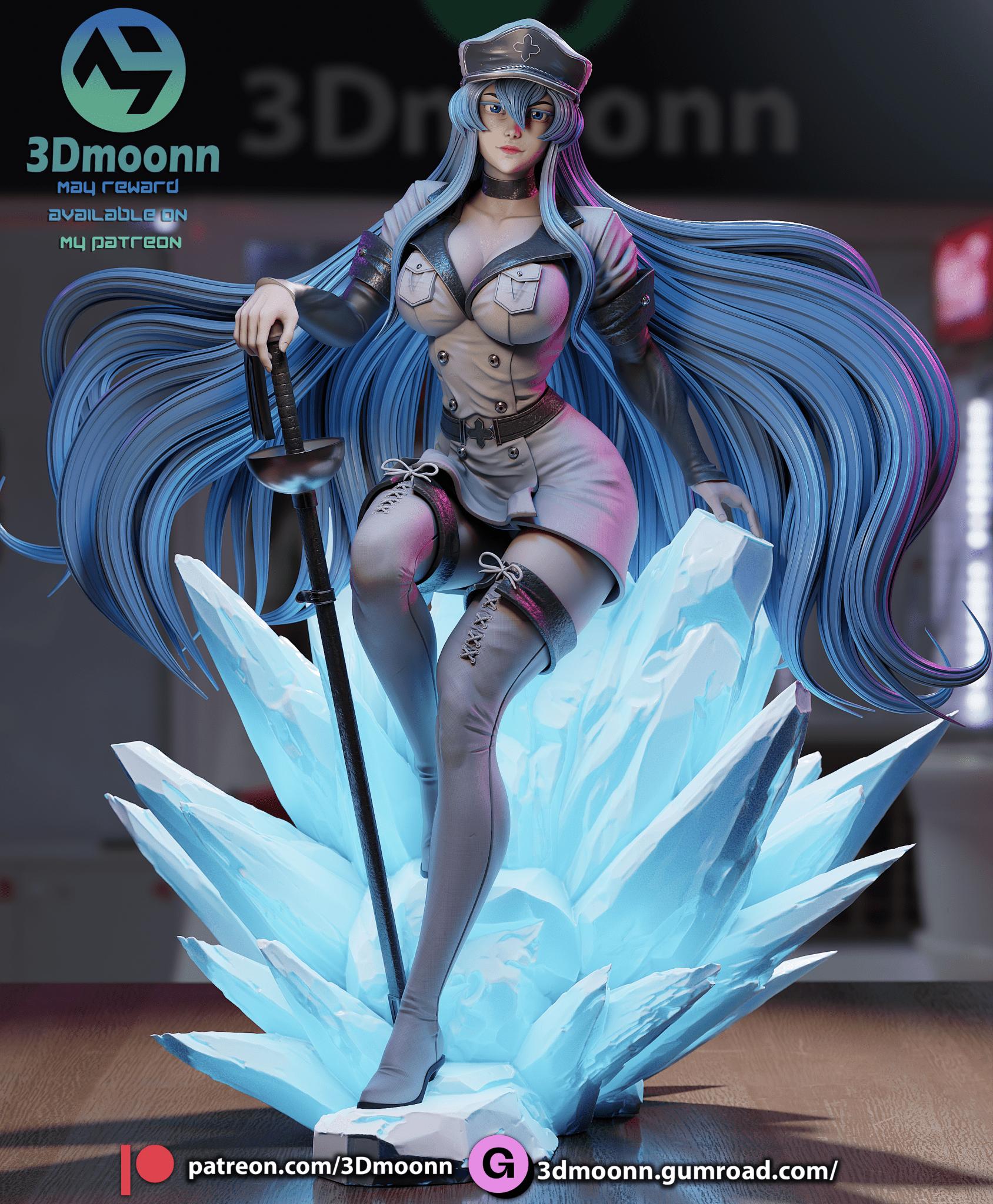 Esdeath - 3DMoonn - Dark Forge Arts