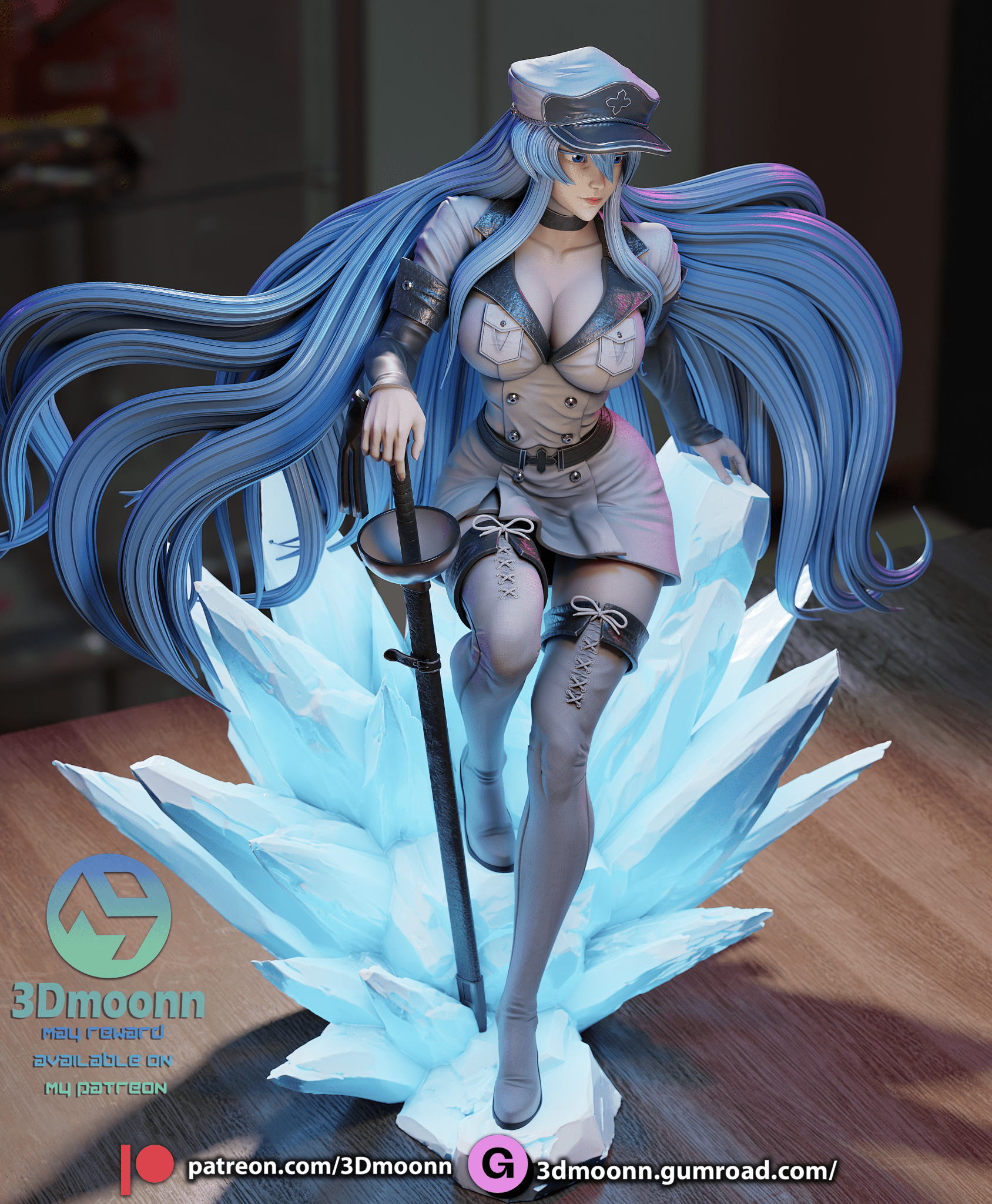 Esdeath - 3DMoonn - Dark Forge Arts