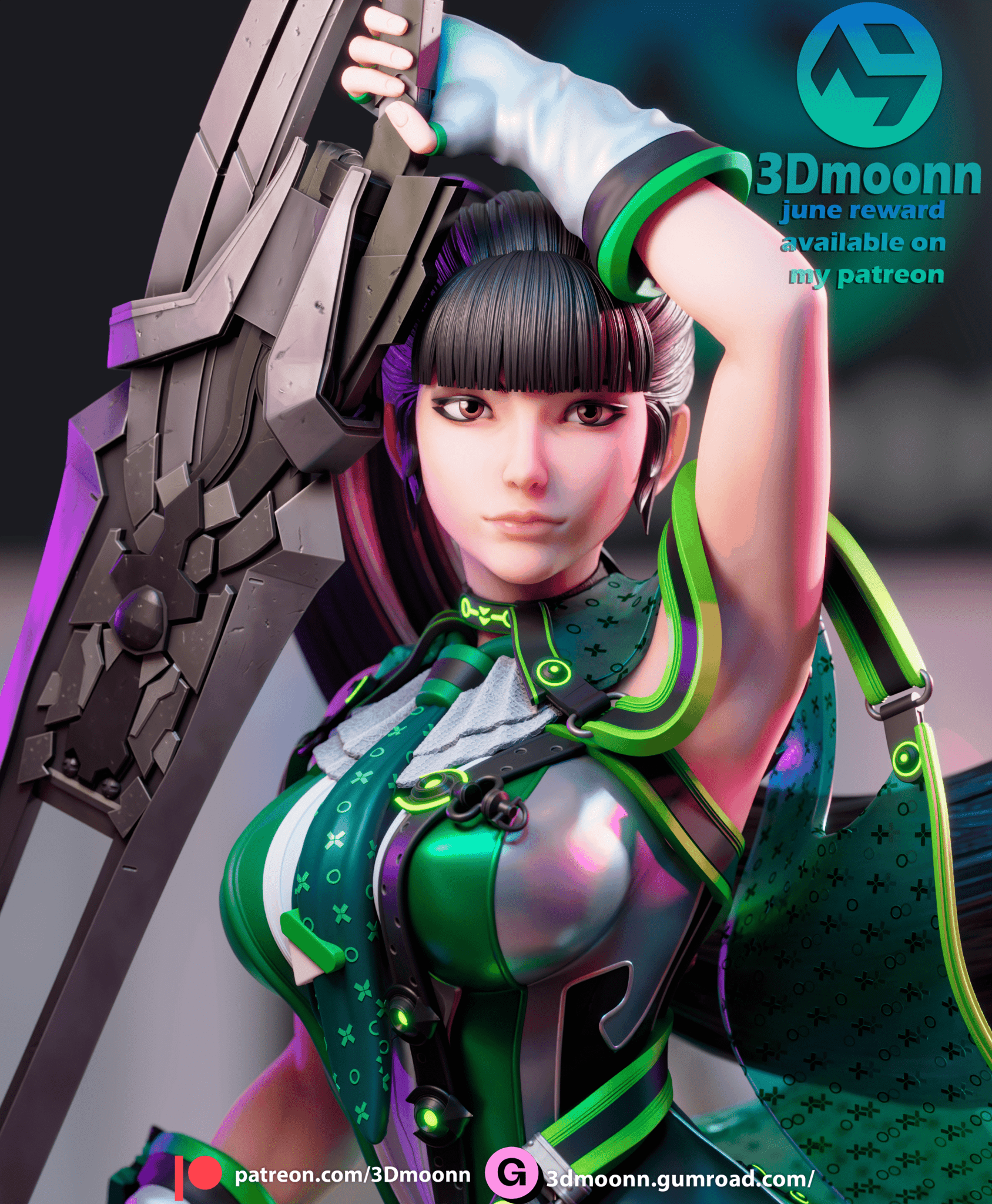 Eve Stellar Blade - 3DMoonn - Dark Forge Arts