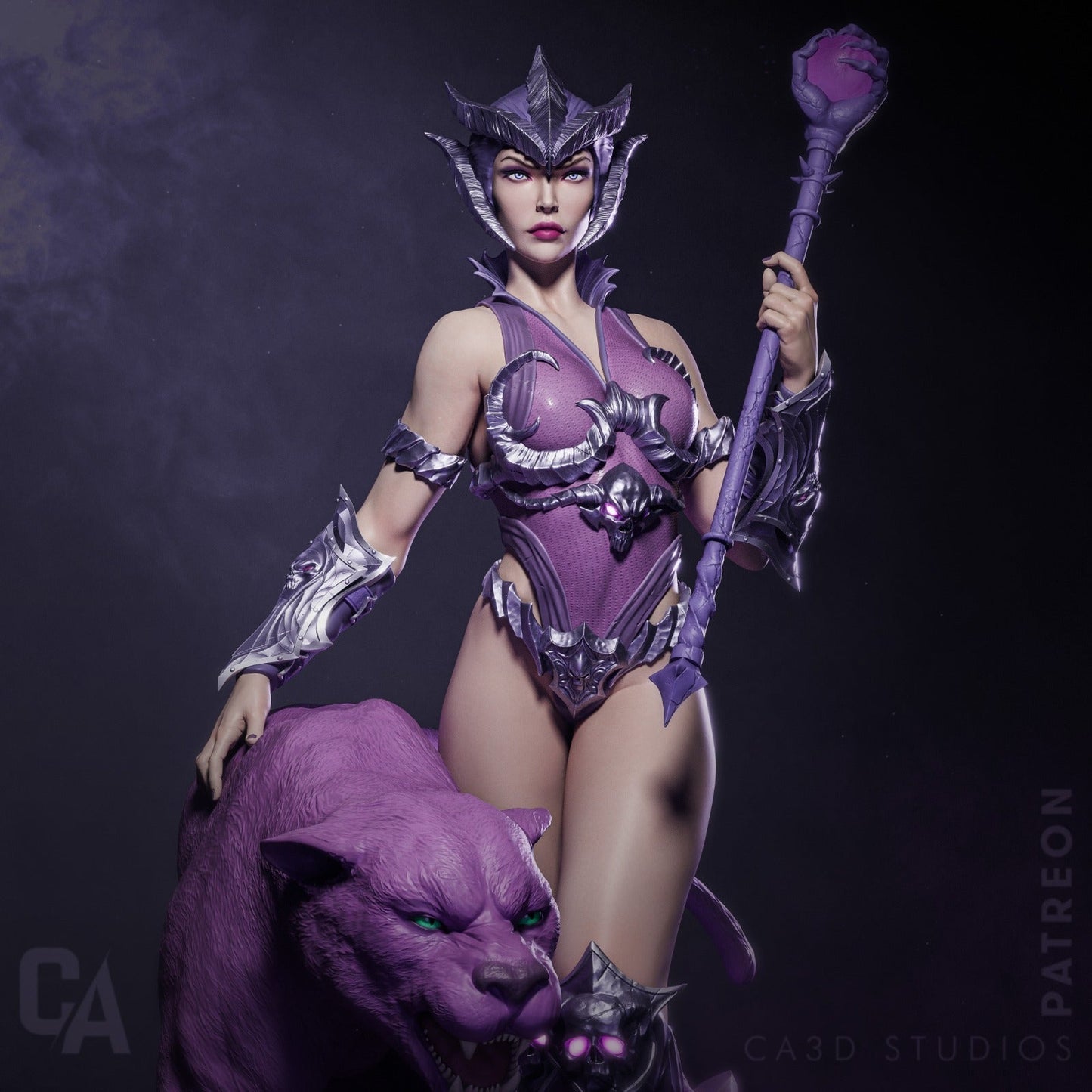 Evil Lyn - CA 3D Studios - Dark Forge Arts