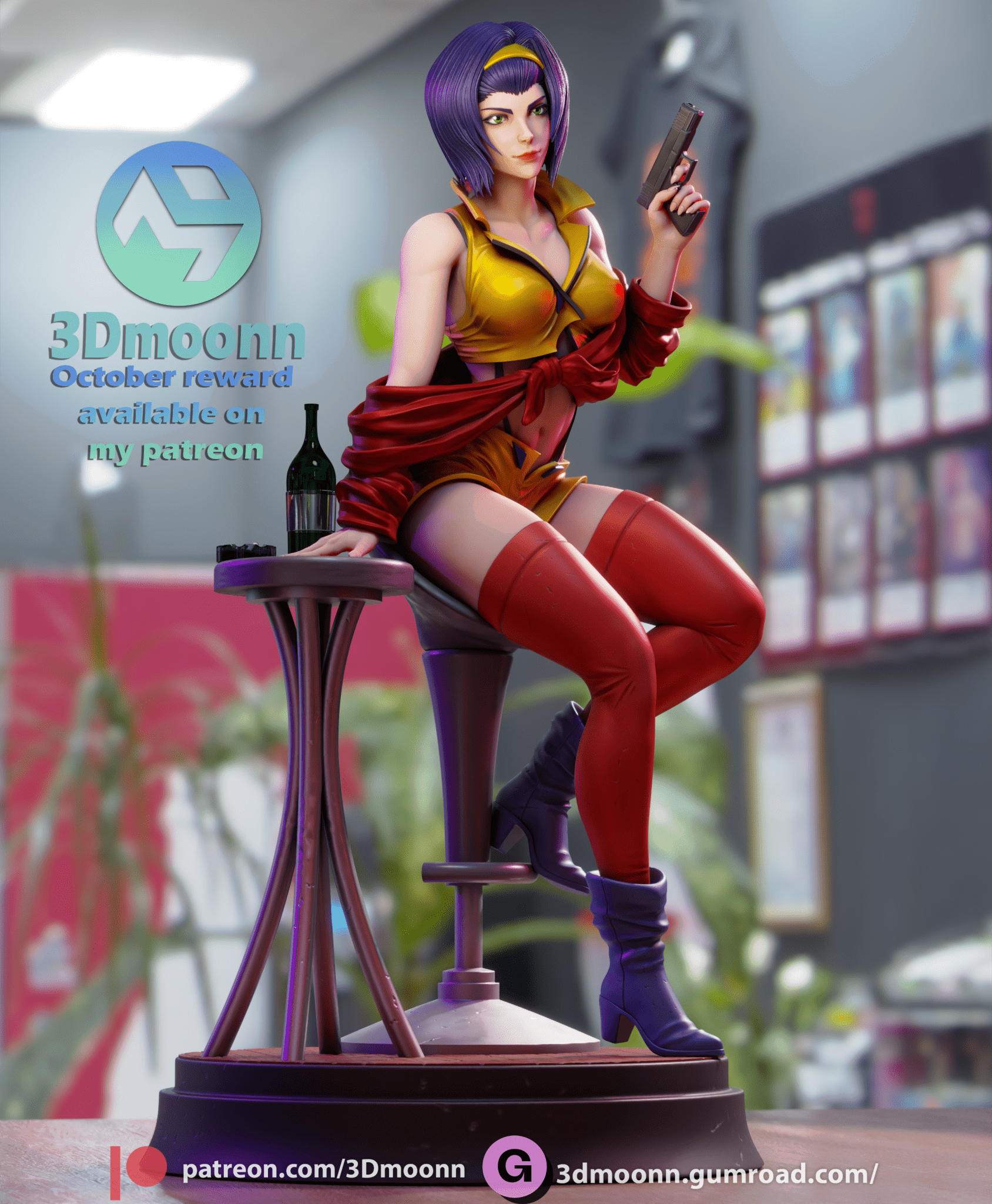 Faye Valentine - 3DMoonn - Dark Forge Arts