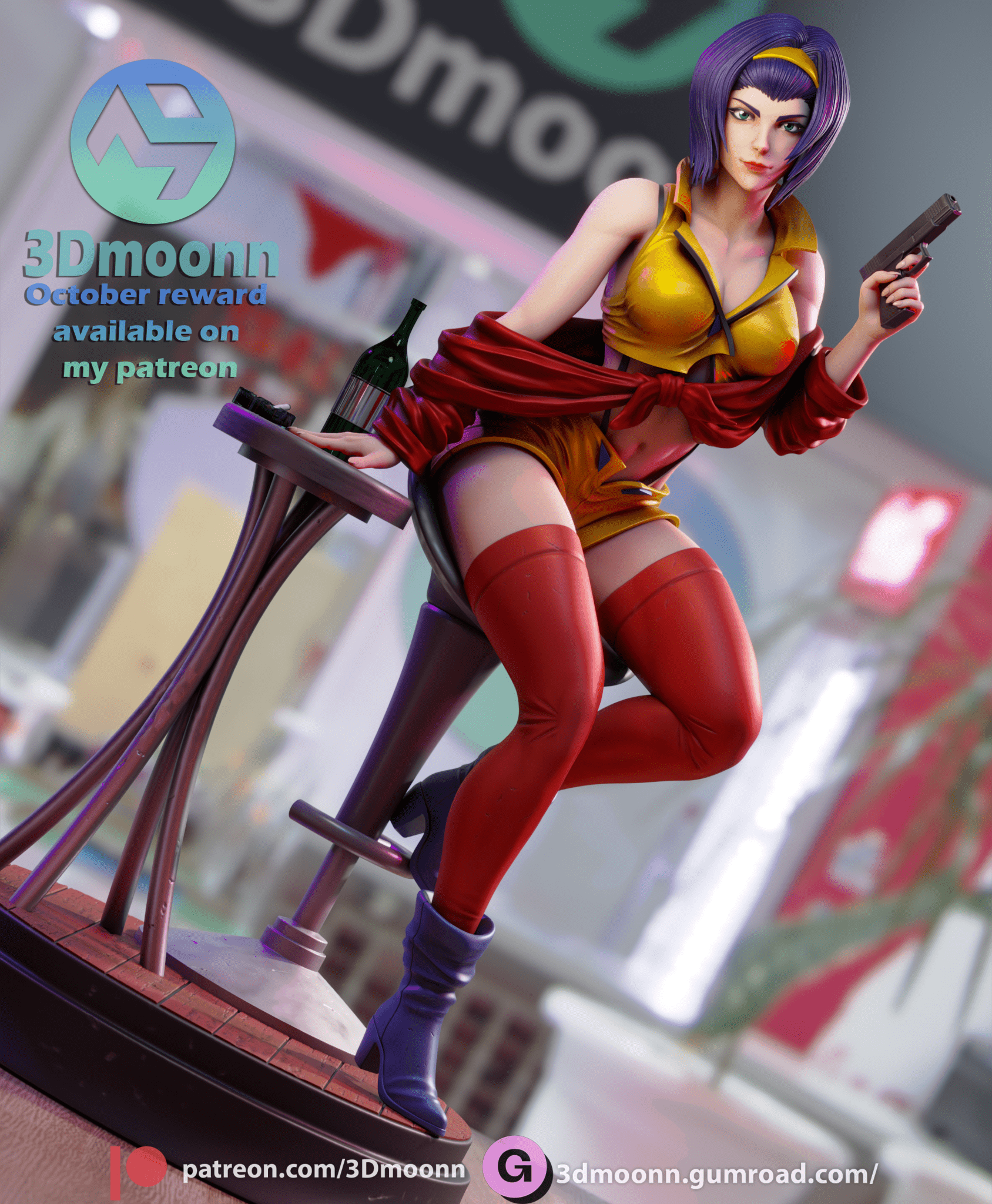 Faye Valentine - 3DMoonn - Dark Forge Arts