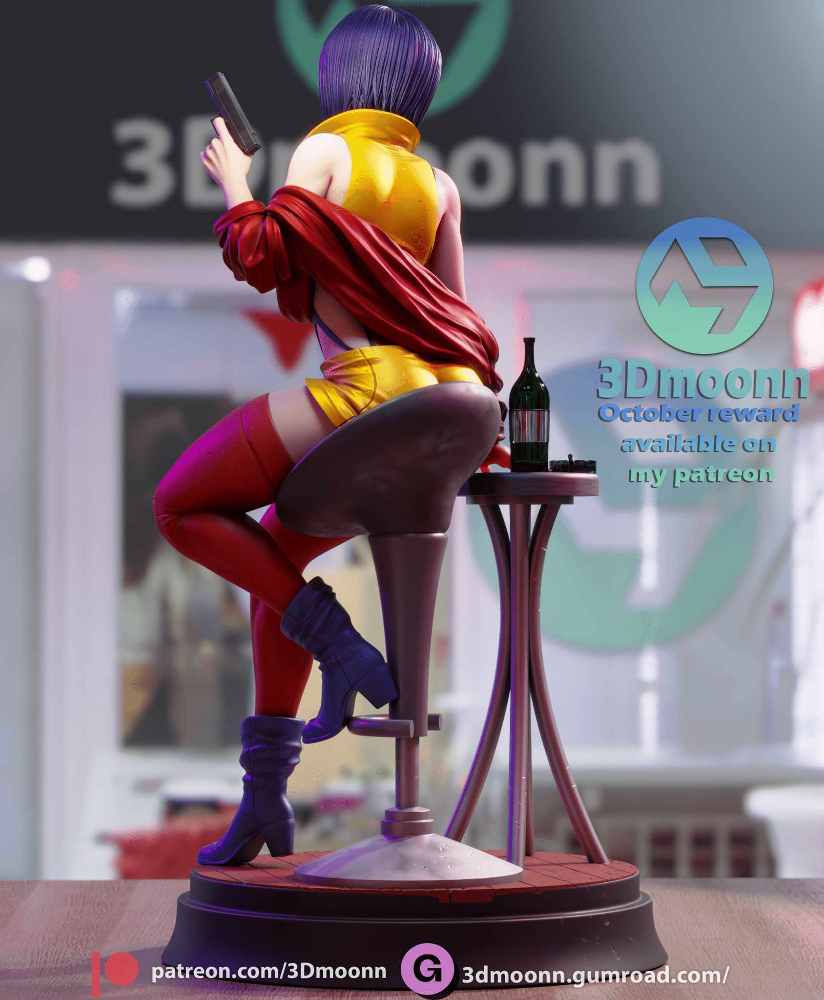 Faye Valentine - 3DMoonn - Dark Forge Arts