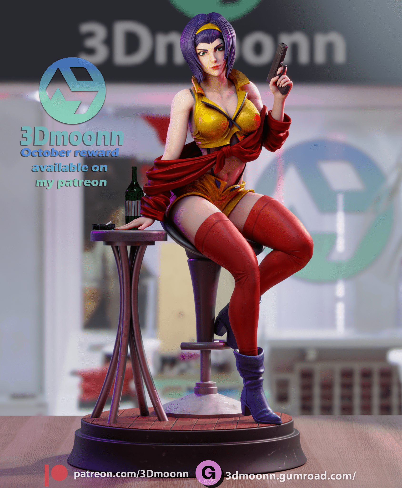 Faye Valentine - 3DMoonn - Dark Forge Arts
