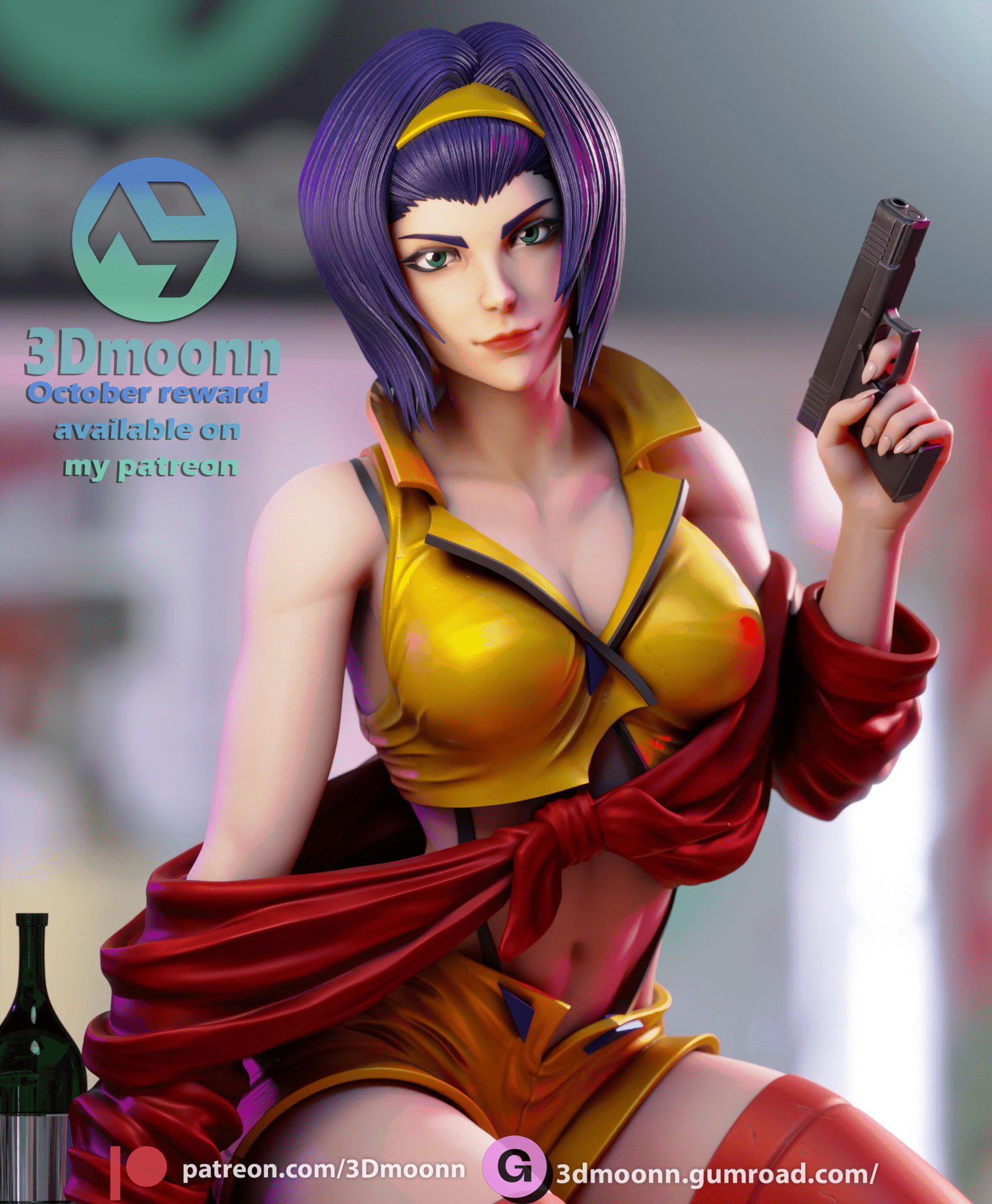 Faye Valentine - 3DMoonn - Dark Forge Arts