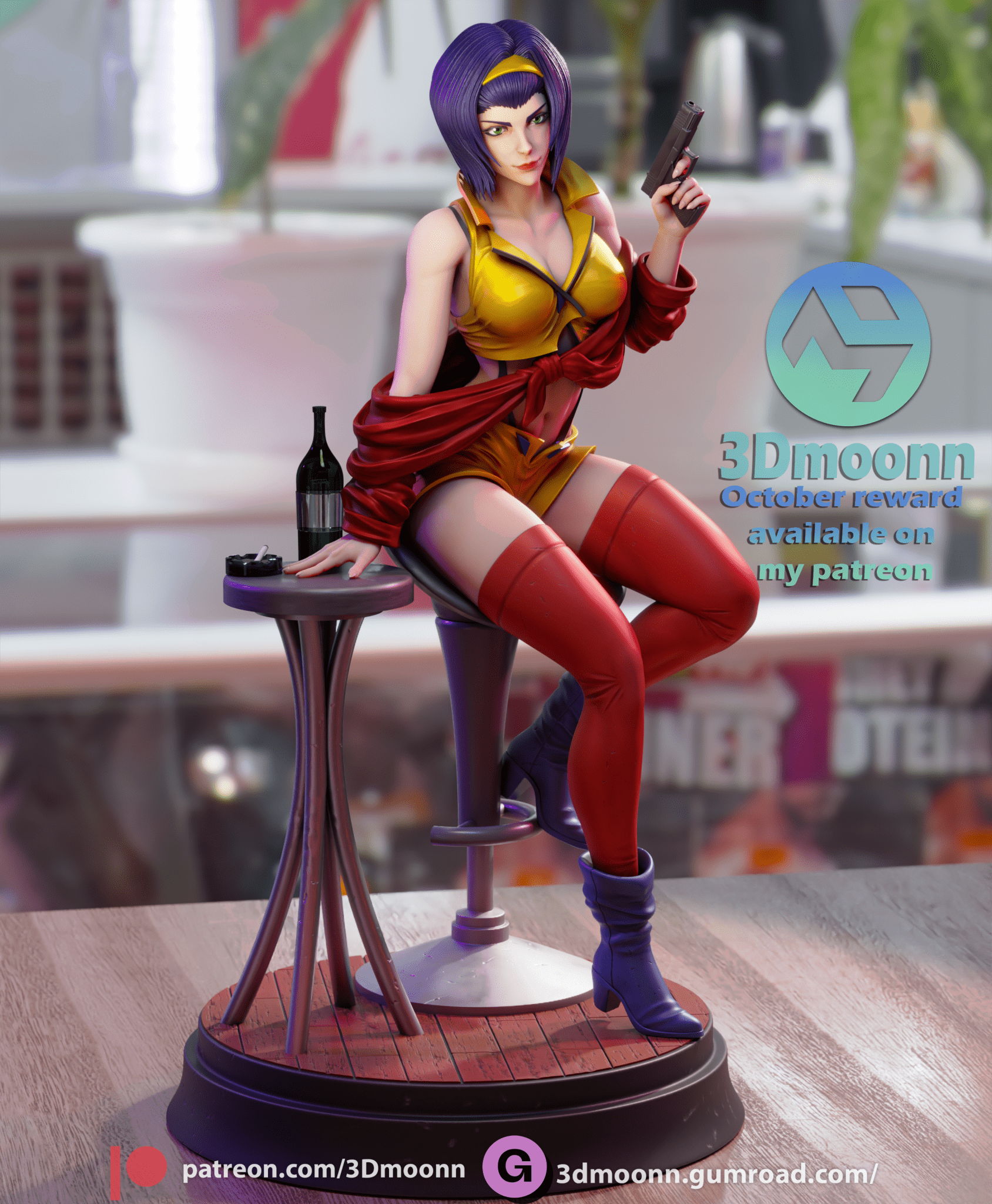 Faye Valentine - 3DMoonn - Dark Forge Arts