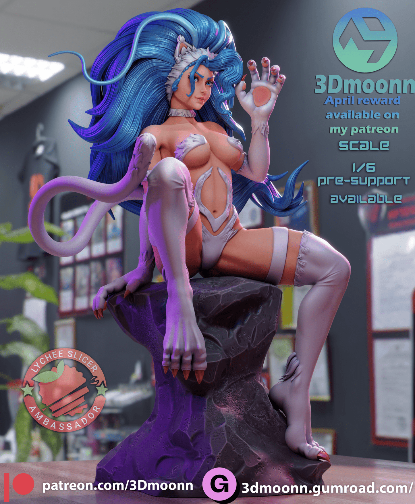 Felicia Darkstalkers - 3DMoonn - Dark Forge Arts