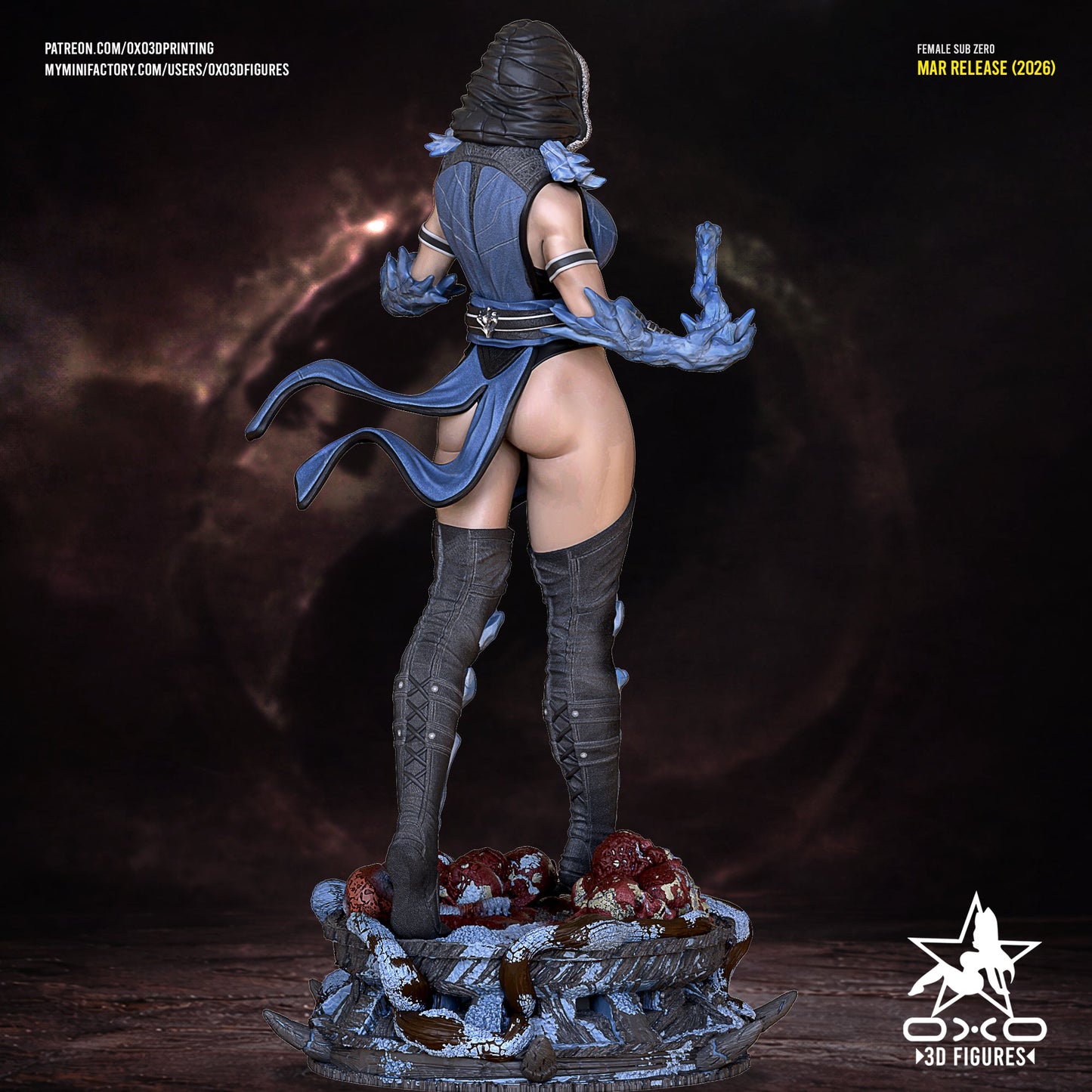Female Sub - Zero - OXO3D - Dark Forge Arts