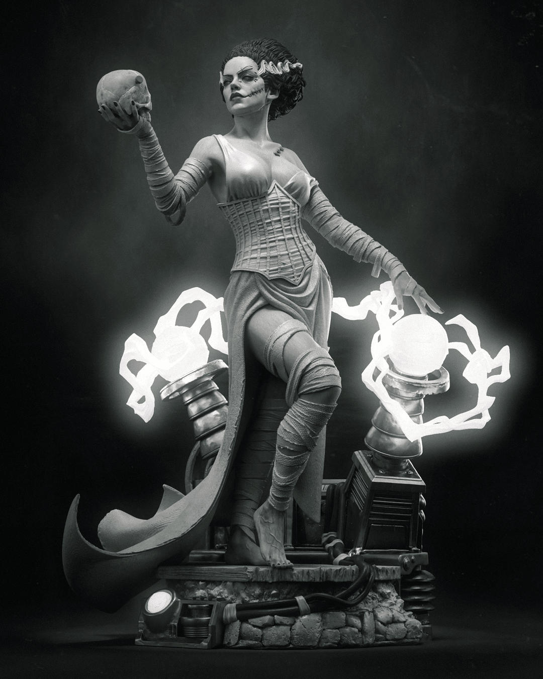 Frankenstein Bride - CA 3D Studios - Dark Forge Arts
