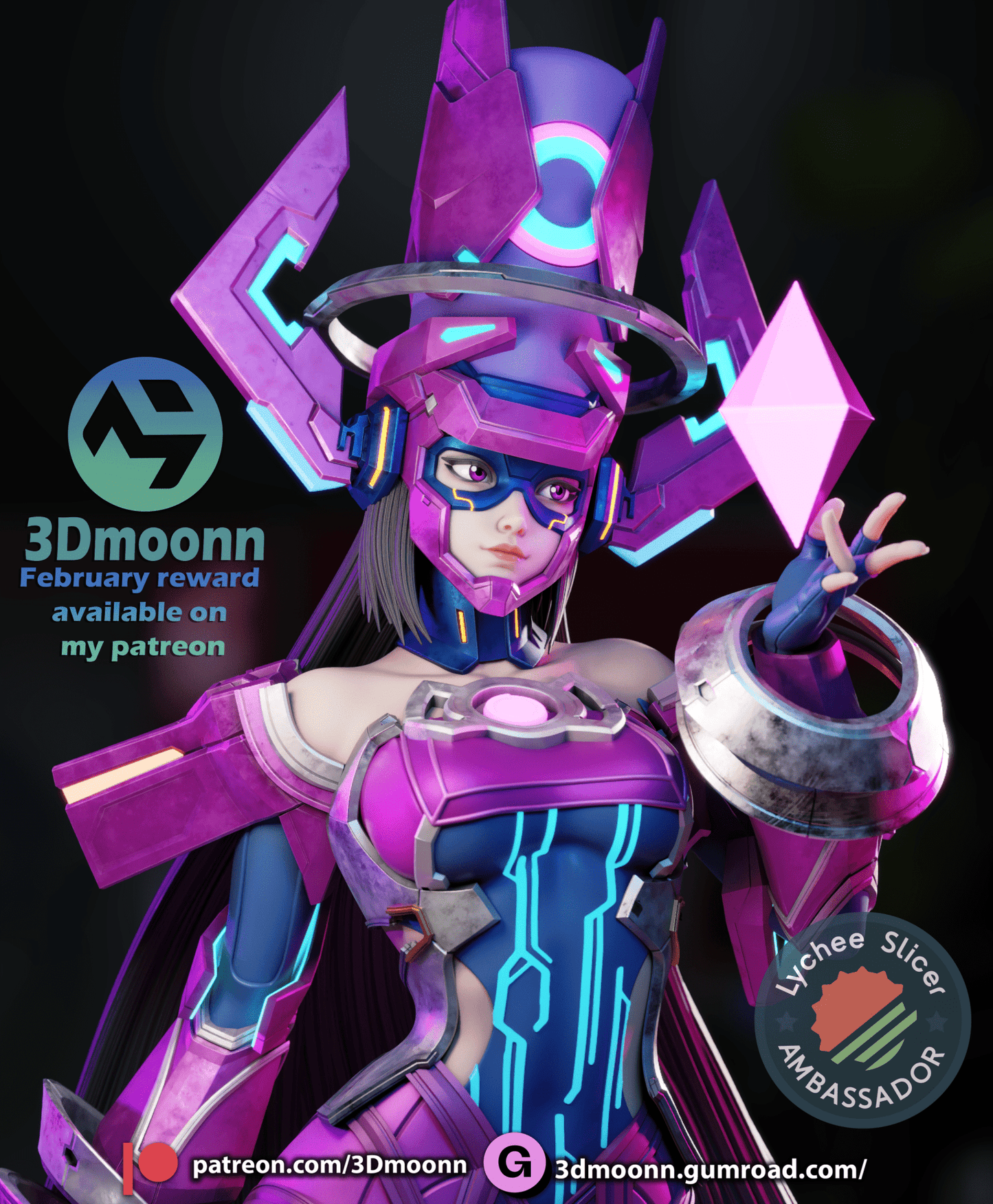 Galacta - 3DMoonn - Dark Forge Arts