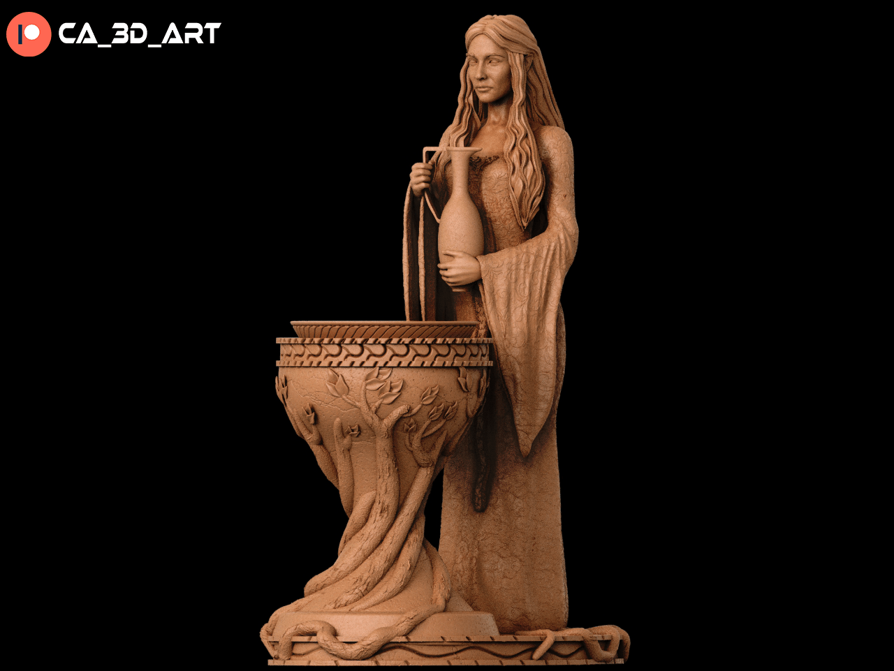 Galadriel v1 - CA 3D Studios - Dark Forge Arts