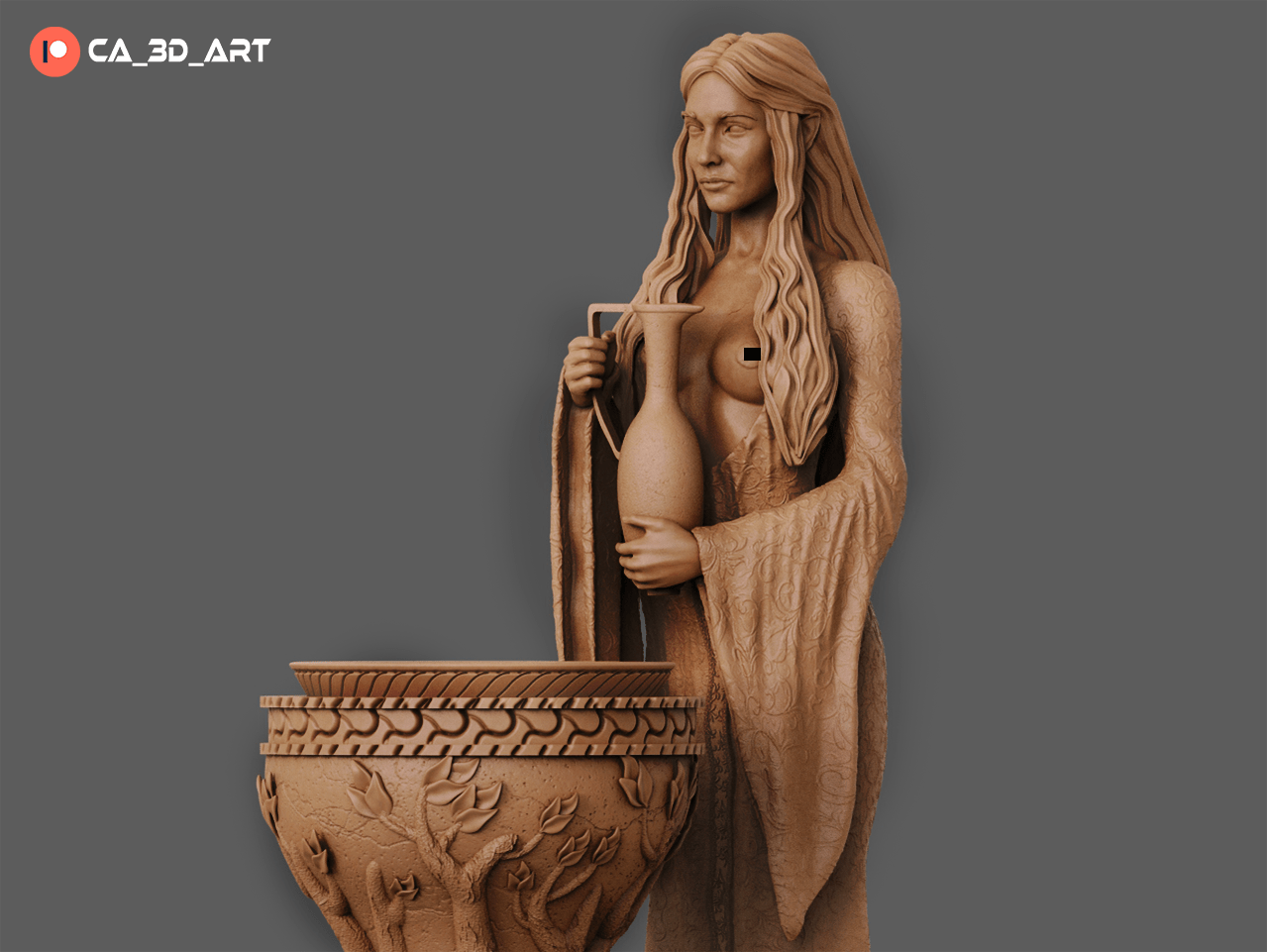 Galadriel v1 - CA 3D Studios - Dark Forge Arts