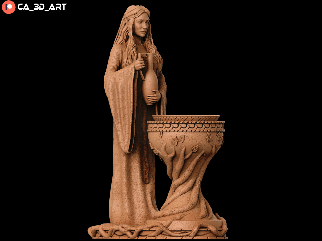 Galadriel v1 - CA 3D Studios - Dark Forge Arts