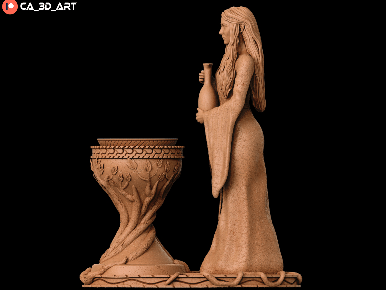 Galadriel v1 - CA 3D Studios - Dark Forge Arts