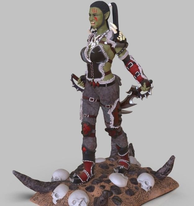 Garona Halforcen - Artifex3D - Dark Forge Arts