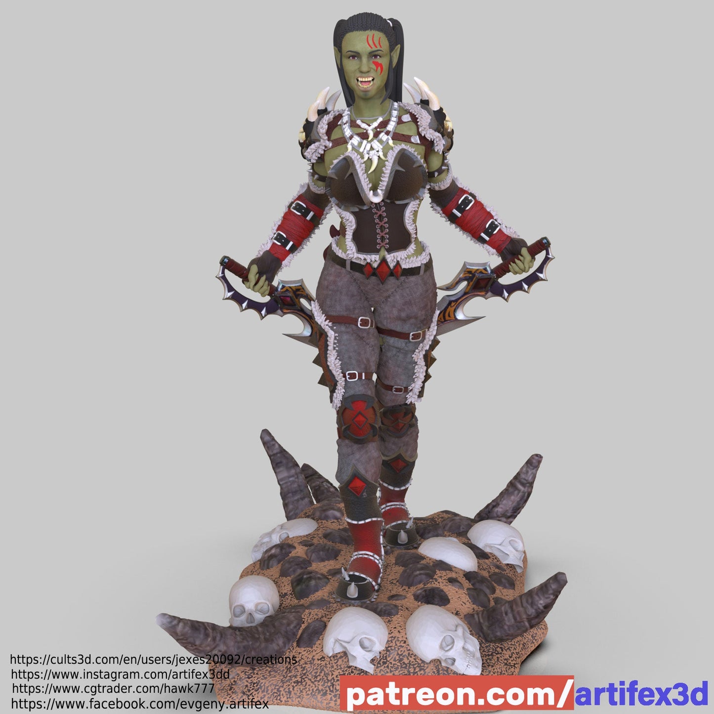 Garona Halforcen - Artifex3D - Dark Forge Arts