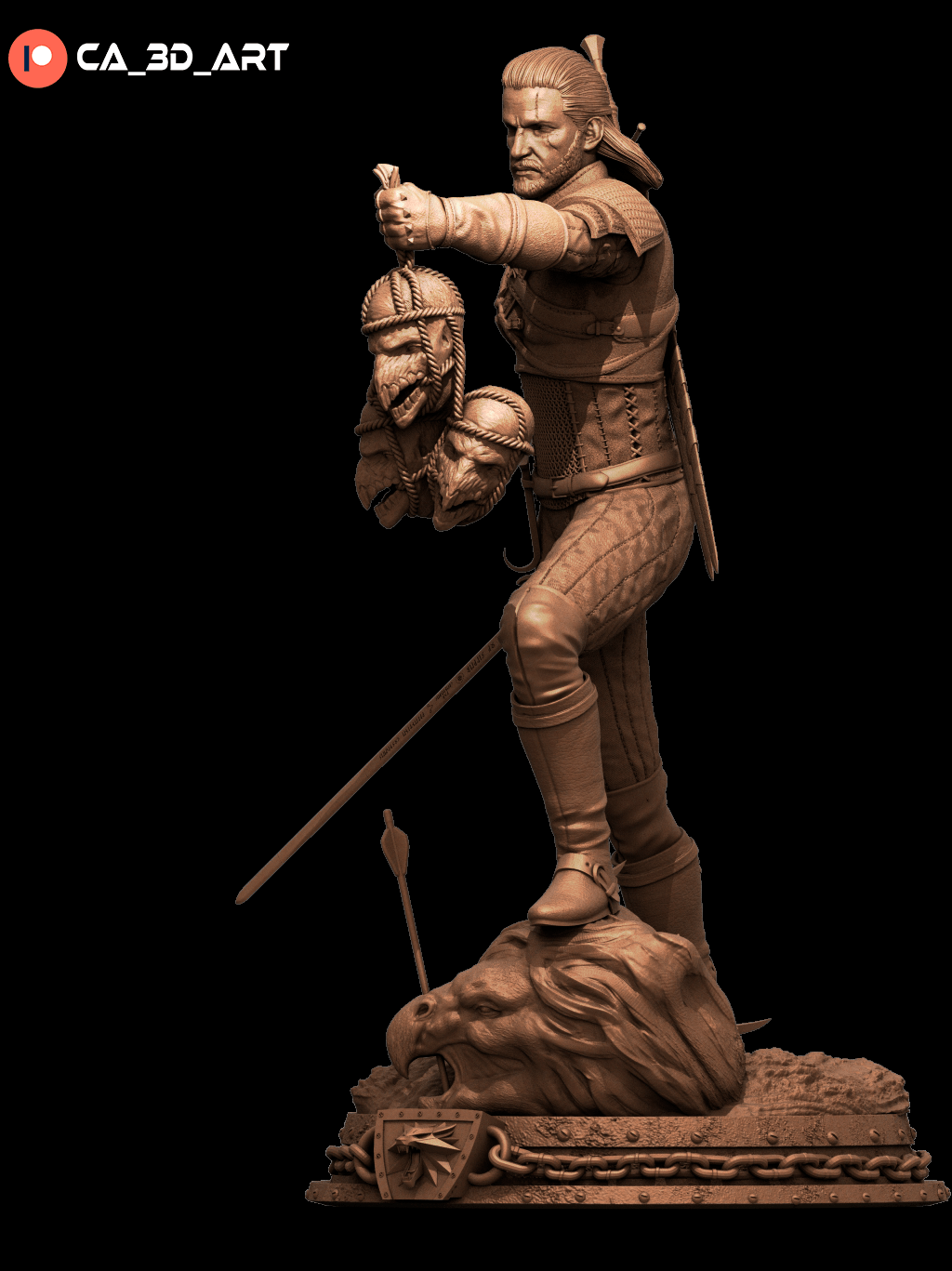 Geralt of Rivia - CA 3D Studios - Dark Forge Arts