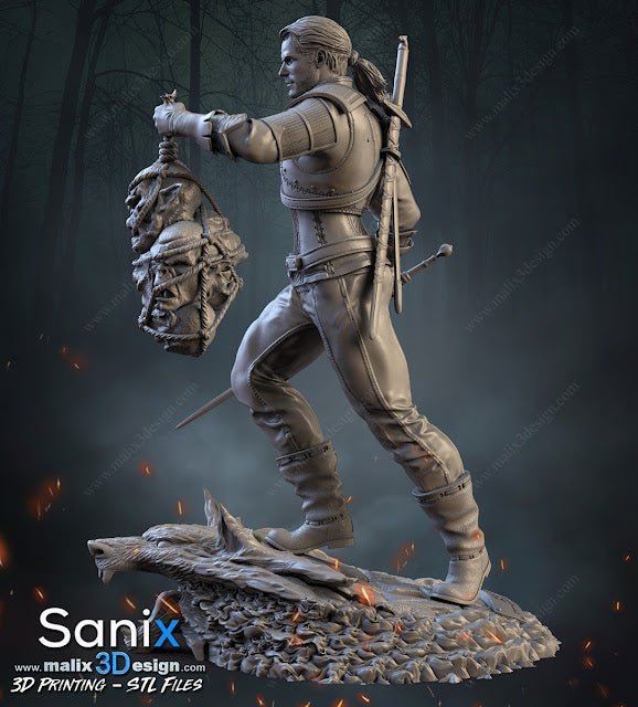 Geralt of Rivia - Sanix3D - Dark Forge Arts