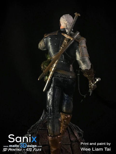 Geralt of Rivia - Sanix3D - Dark Forge Arts
