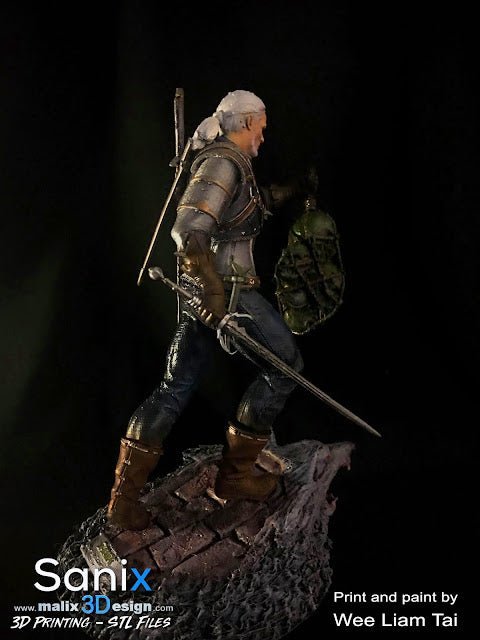 Geralt of Rivia - Sanix3D - Dark Forge Arts