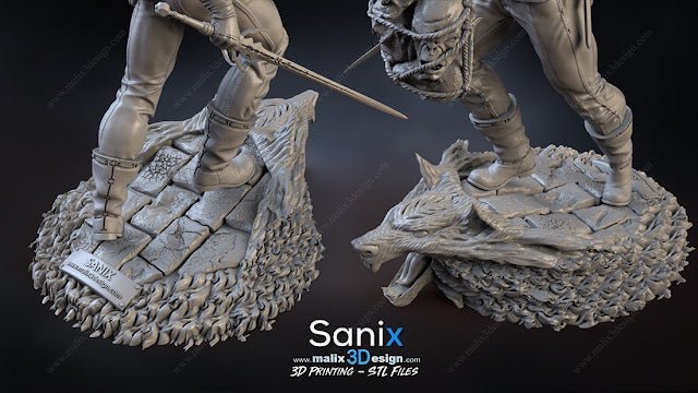 Geralt of Rivia - Sanix3D - Dark Forge Arts