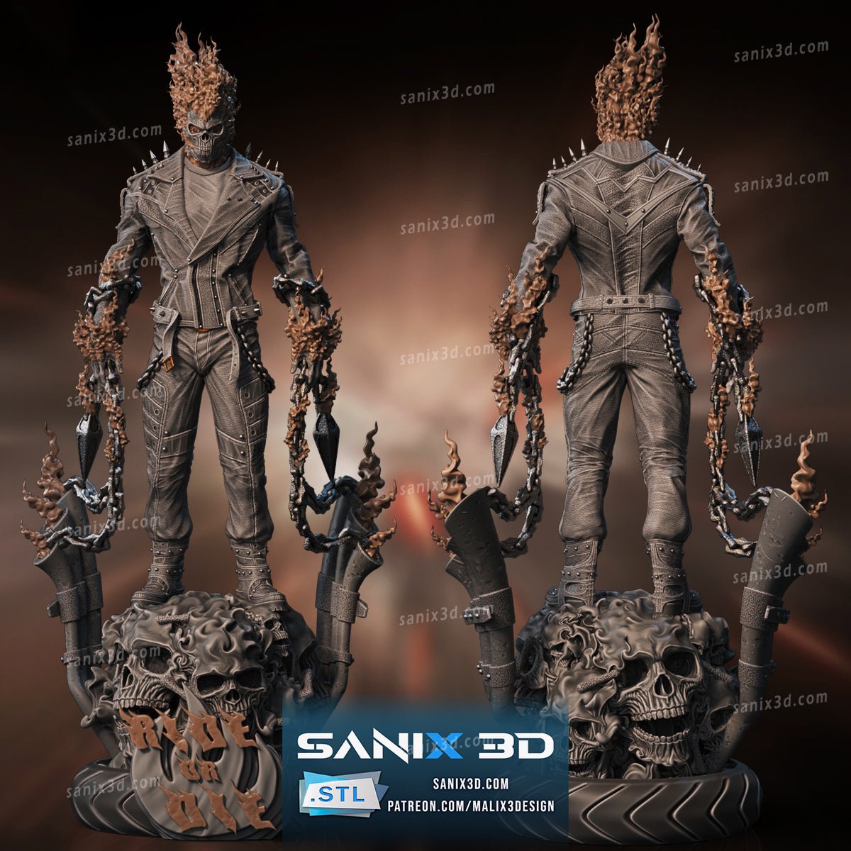 Ghost Rider - Sanix3D - Dark Forge Arts