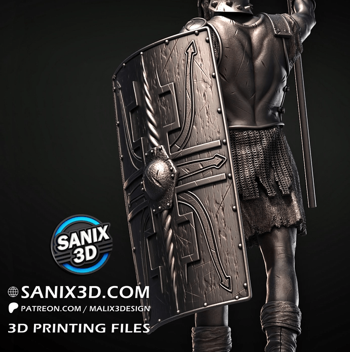 Gladiator - Sanix3D - Dark Forge Arts