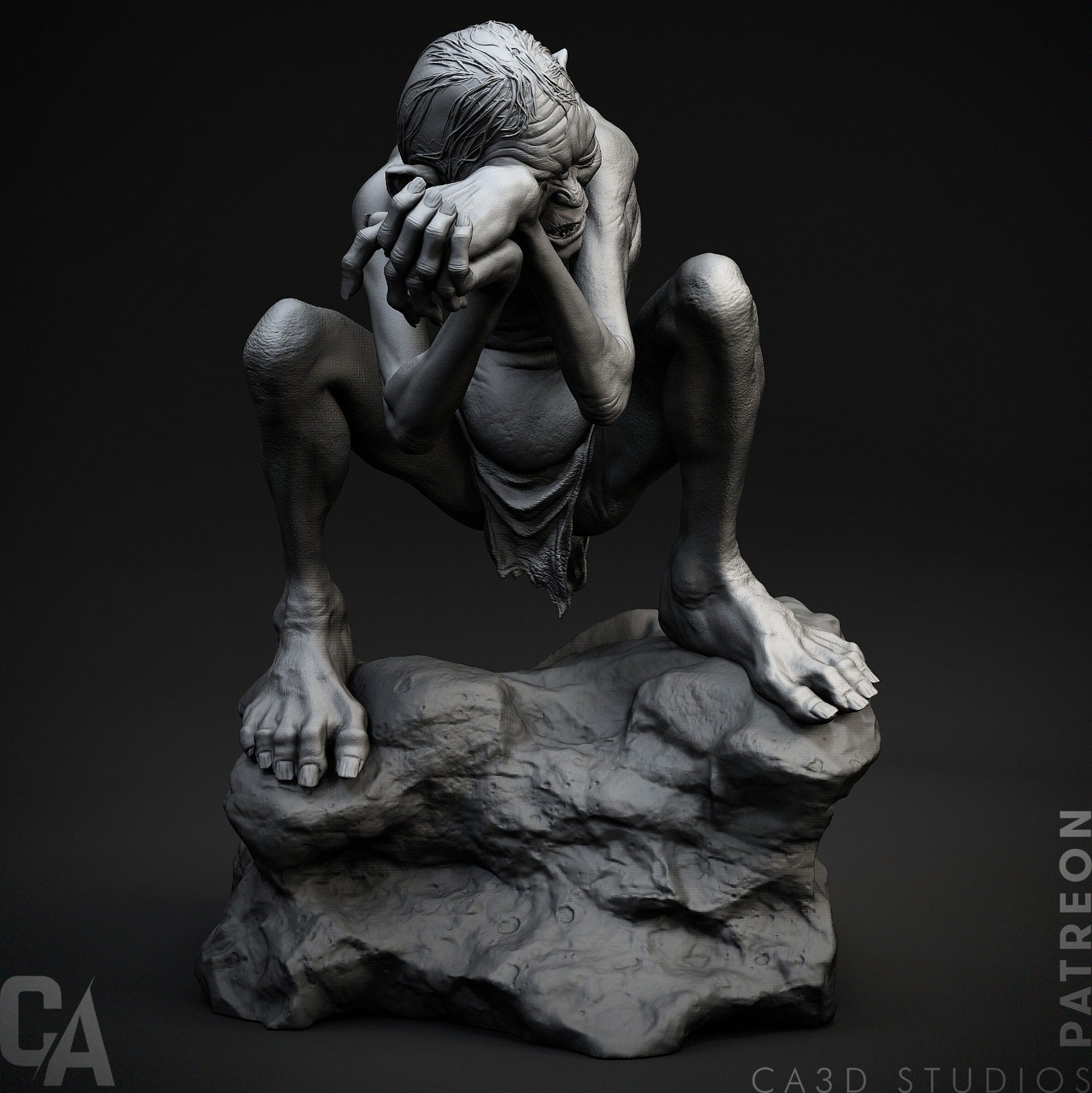 Gollum - CA 3D Studios - Dark Forge Arts