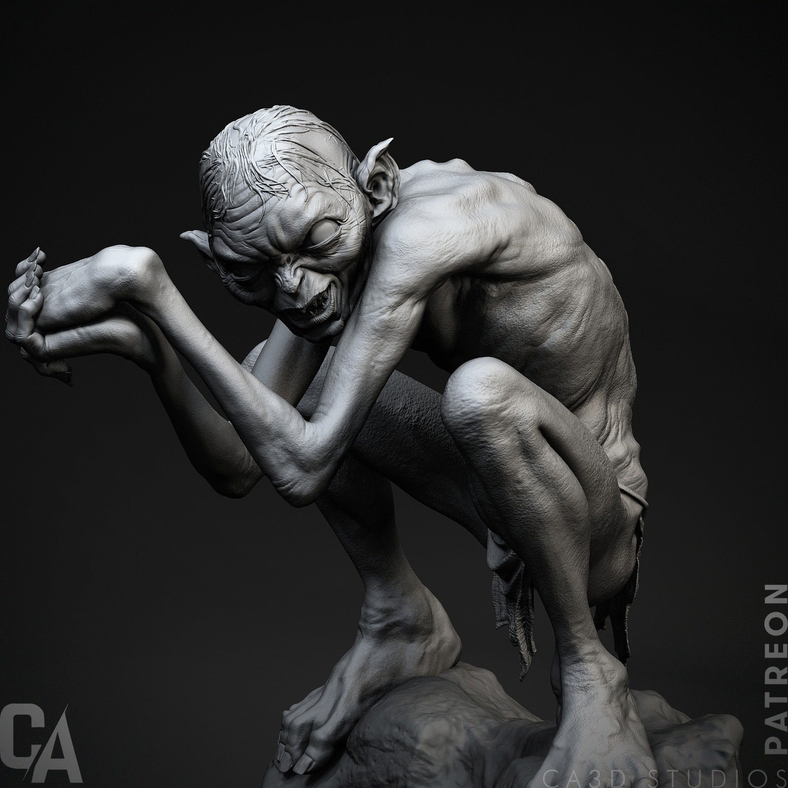 Gollum - CA 3D Studios - Dark Forge Arts