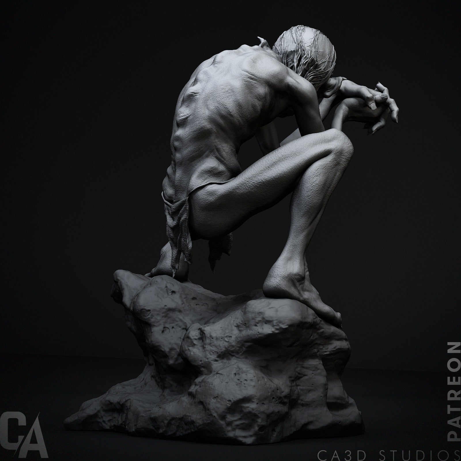 Gollum - CA 3D Studios - Dark Forge Arts