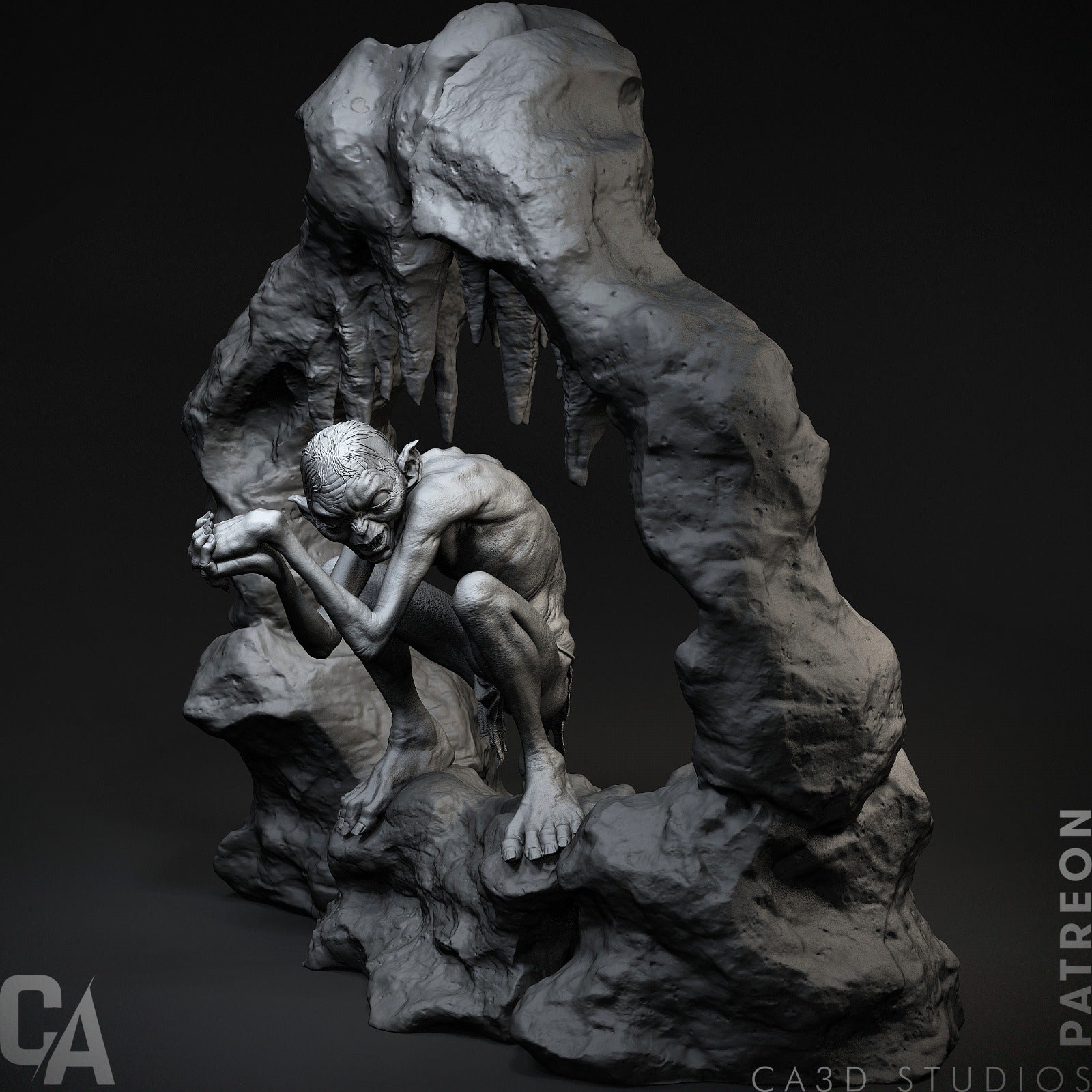 Gollum - CA 3D Studios - Dark Forge Arts