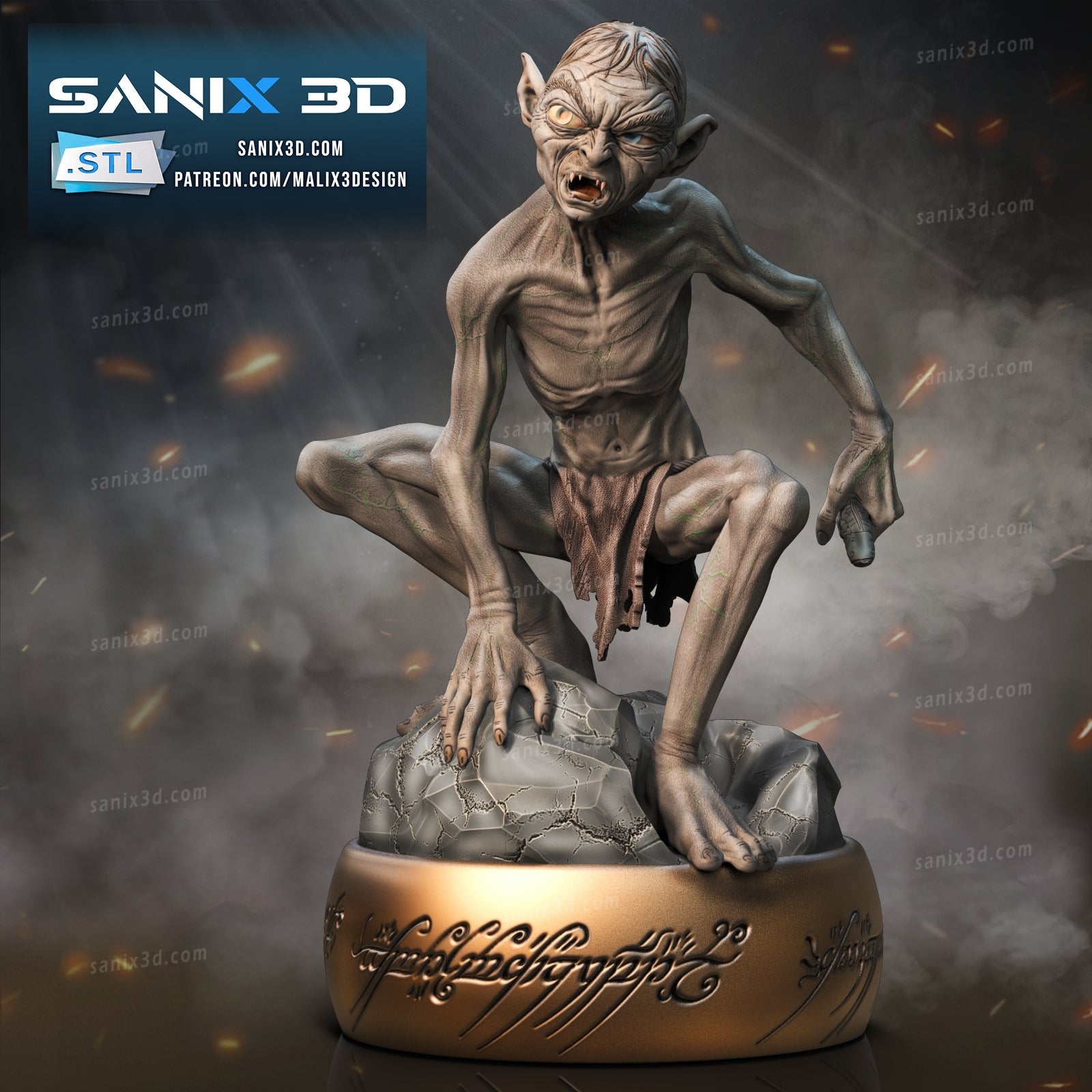 Gollum - Sanix3D - Dark Forge Arts