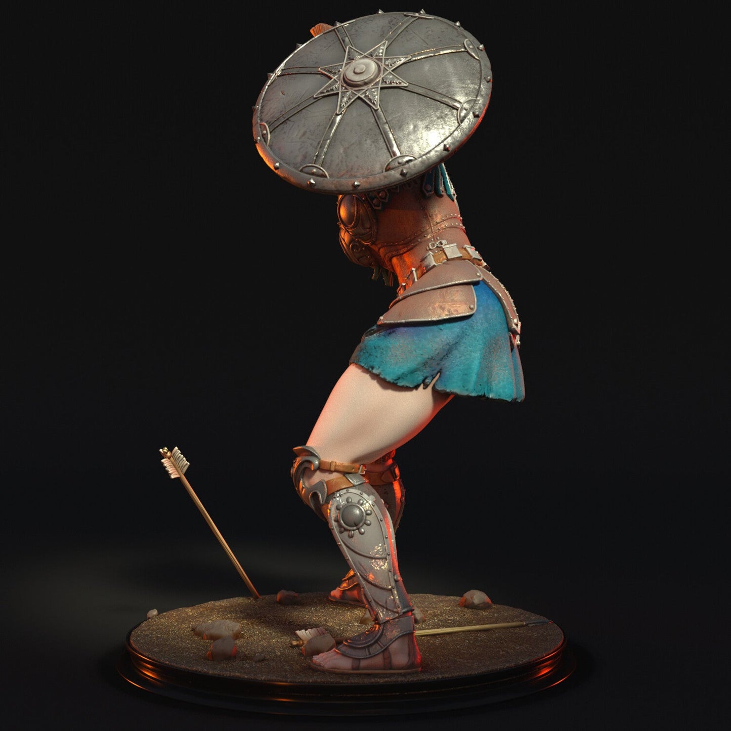 Greek Female Warrior - Torrida Minis - Dark Forge Arts