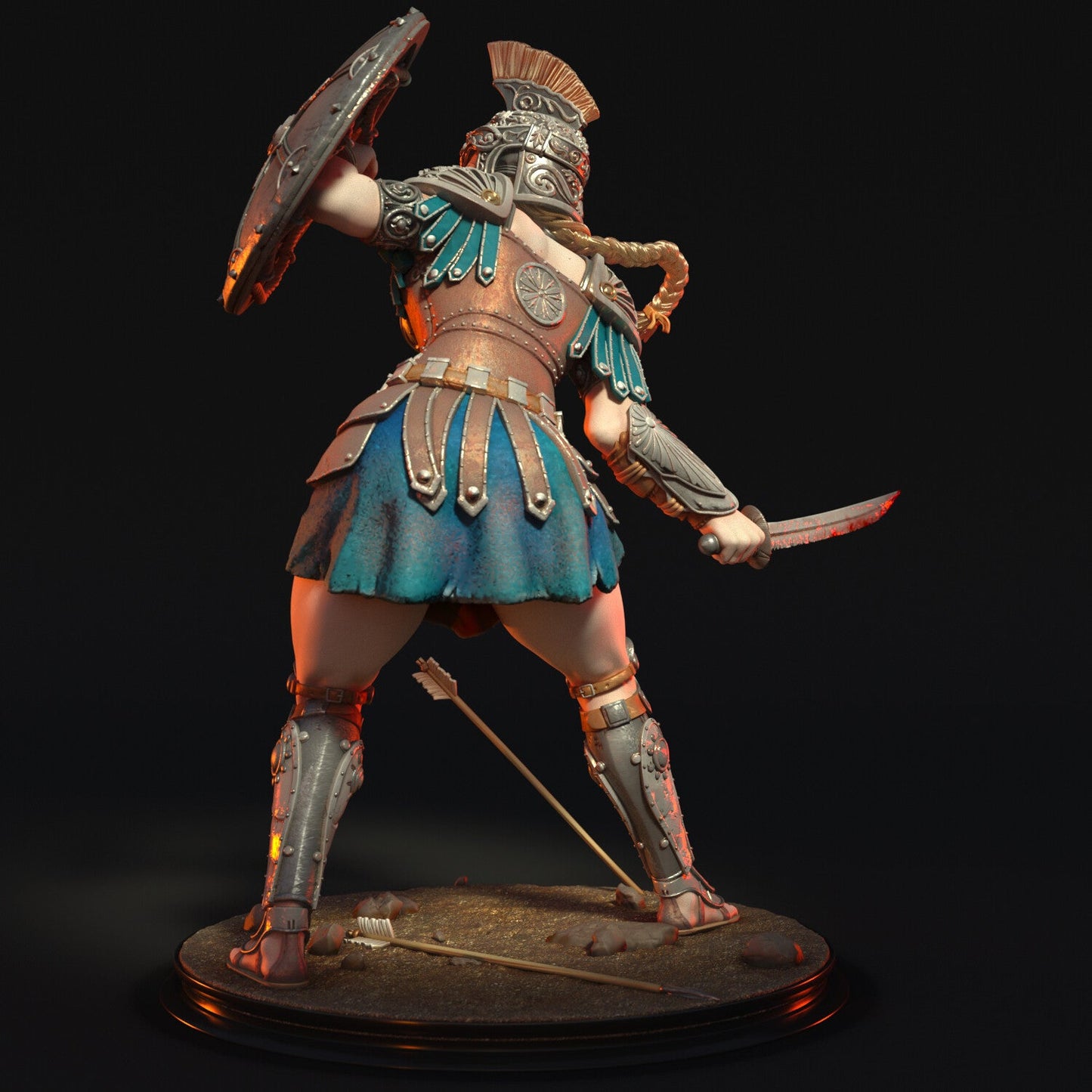Greek Female Warrior - Torrida Minis - Dark Forge Arts