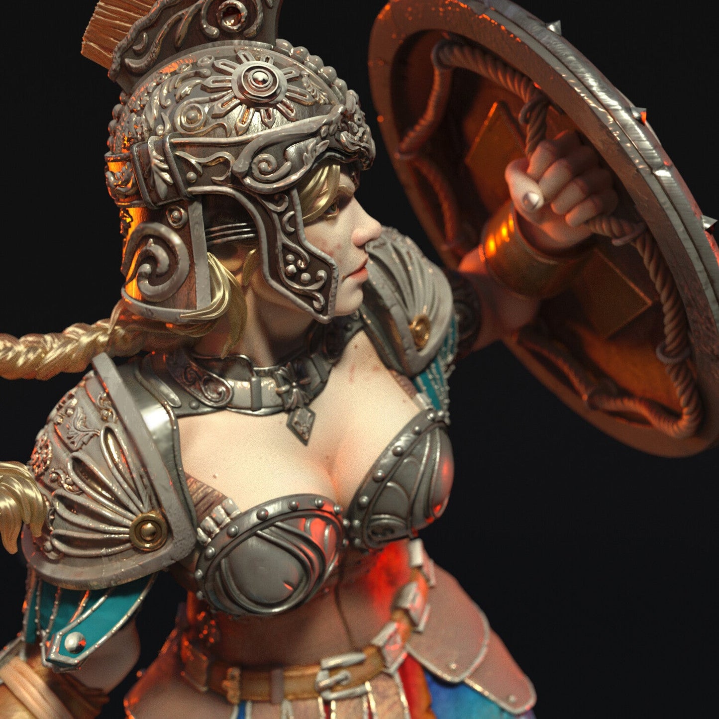 Greek Female Warrior - Torrida Minis - Dark Forge Arts