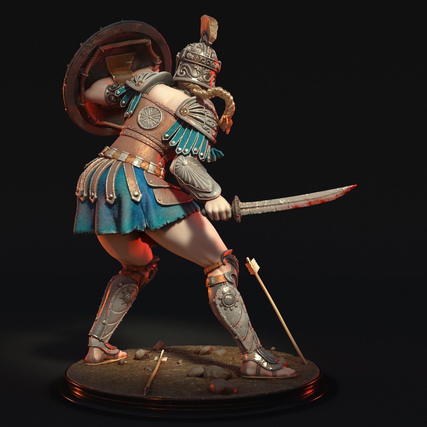 Greek Female Warrior - Torrida Minis - Dark Forge Arts