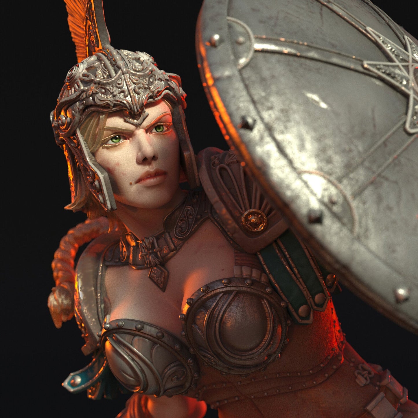 Greek Female Warrior - Torrida Minis - Dark Forge Arts