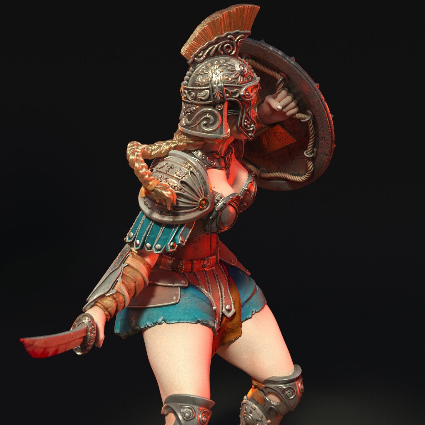 Greek Female Warrior - Torrida Minis - Dark Forge Arts