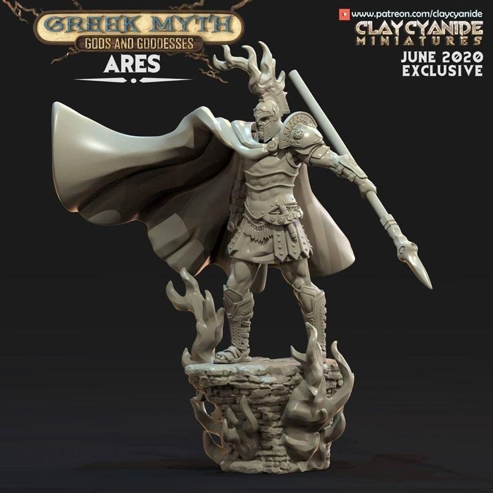 Greek Myth - Gods and Goddesses - ClayCyanide - Dark Forge Arts